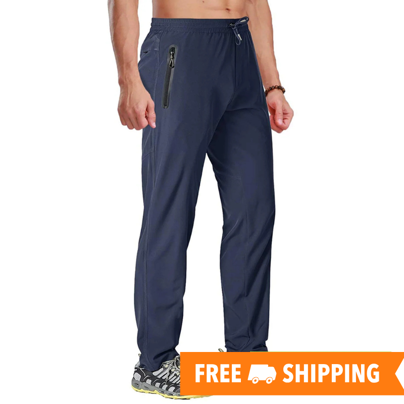 Pantalones de tacor de miami hombres rápido seco recto corriendo pantalones de senderismo elástico yoga fitness ejercicio de chándal joggers