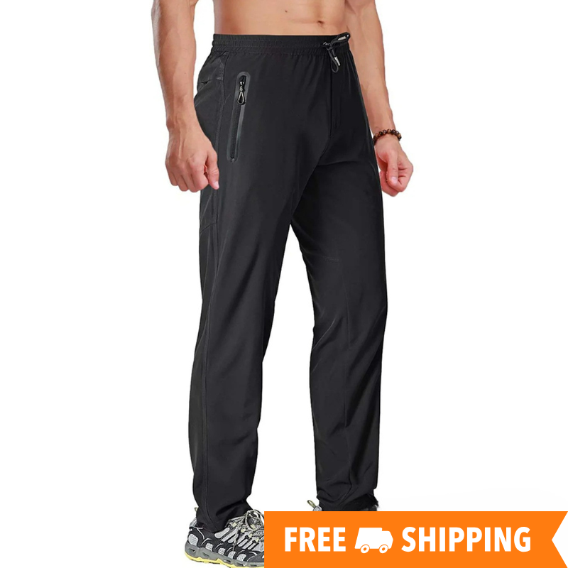 Pantalones de tacor de miami hombres rápido seco recto corriendo pantalones de senderismo elástico yoga fitness ejercicio de chándal joggers