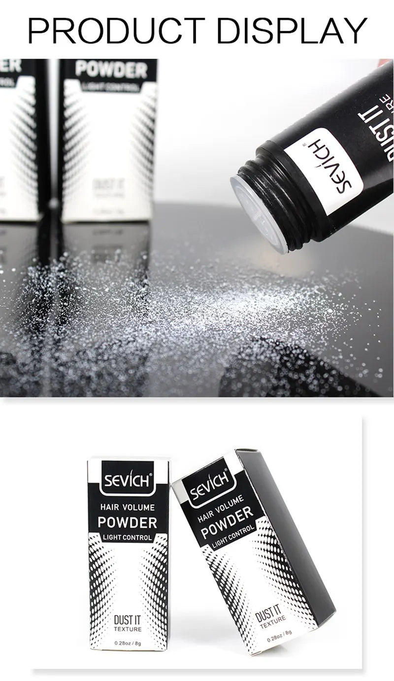 8g Volumización de peinado Polvo Textura de cabello Polvo Polvo Finisco Finiso peinado con cabello matificante Polvo unisex