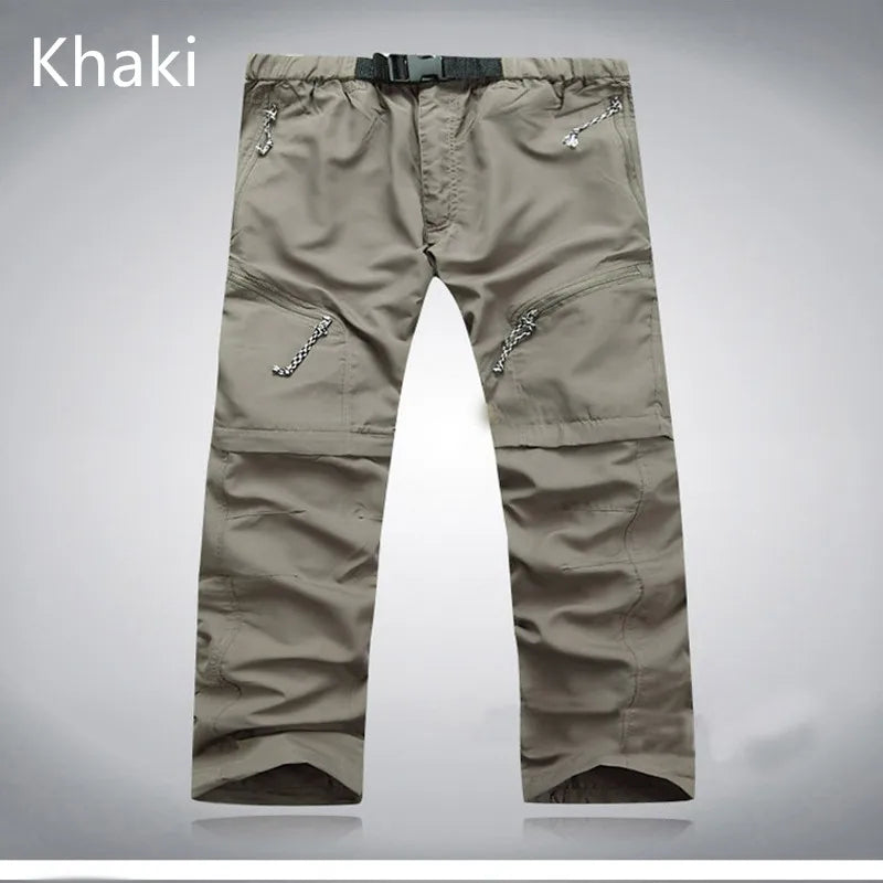 Hosen - Kurztrocknungskabbierter Outdoor -Hosen von Männern - atmungsaktiv, leicht, S - XXXL