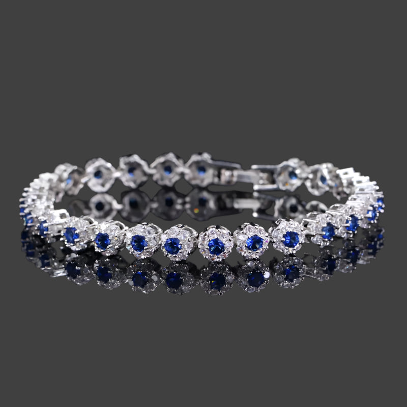 CWWZICCRONS Link a catena di alta qualità Link Verde Crystal Warp Bracciale Women Fette Wedding Party Round Cubic Zirconia Braccialetti CB086