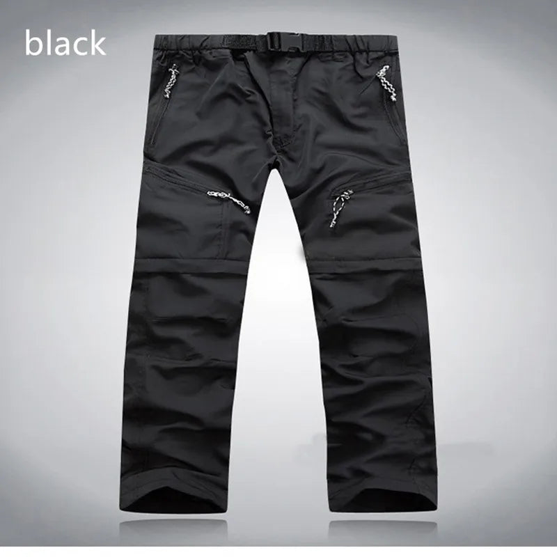 Hosen - Kurztrocknungskabbierter Outdoor -Hosen von Männern - atmungsaktiv, leicht, S - XXXL