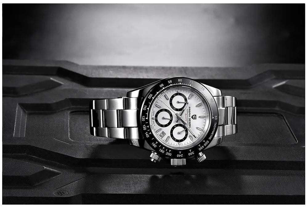 Männer Luxusquarz Chronograph Watch - wasserdicht und geschäftlicher Stil