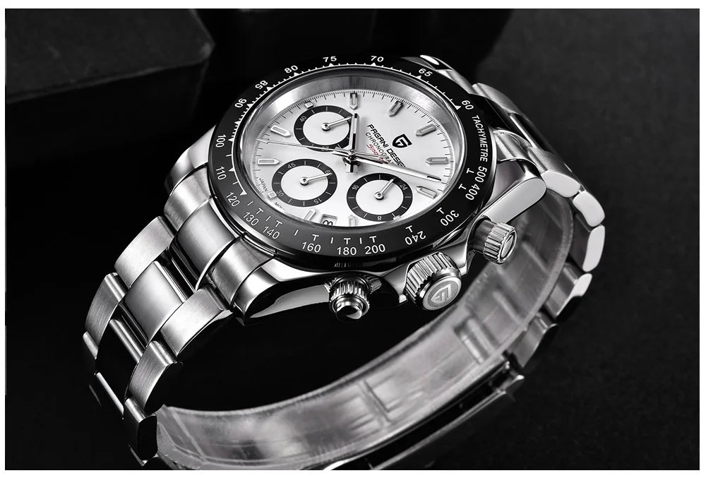 Männer Luxusquarz Chronograph Watch - wasserdicht und geschäftlicher Stil