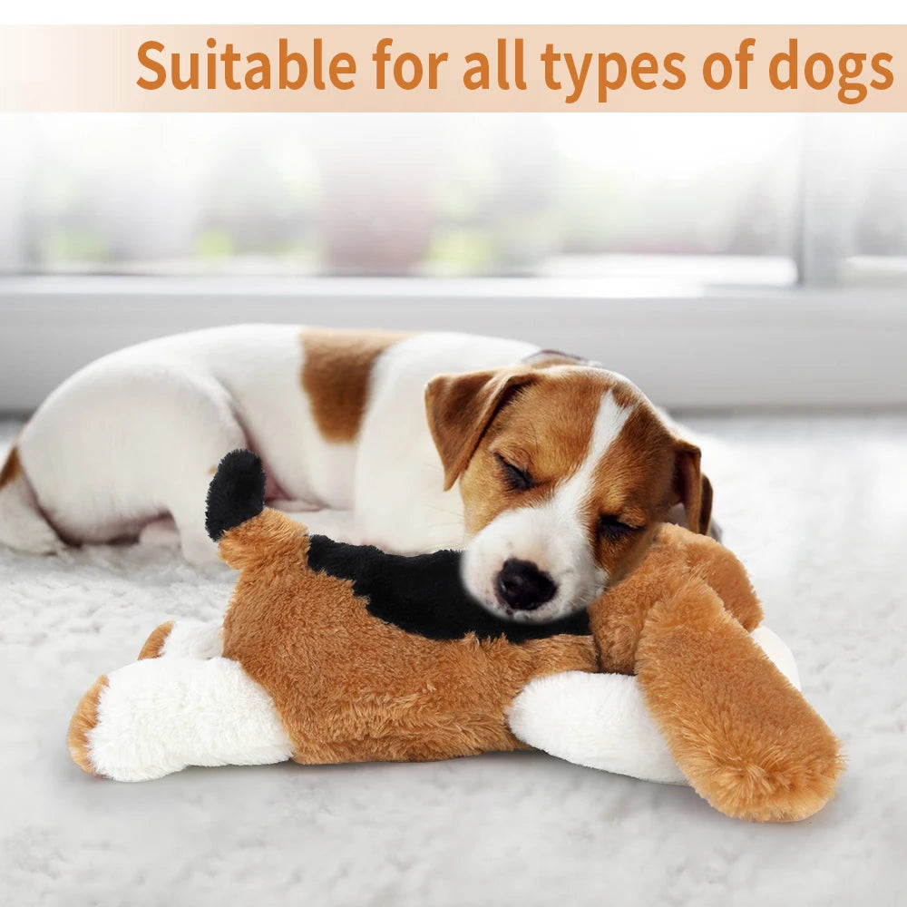Comfort puppy speelgoed, huisdier vakantie cadeau hond/kat gedrag slaaphulp puppy speelgoed, hondenkatten pluche speelgoed met hartslag
