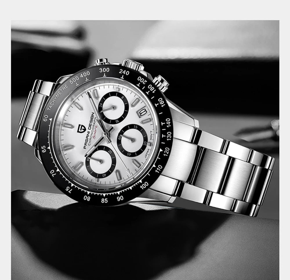 Männer Luxusquarz Chronograph Watch - wasserdicht und geschäftlicher Stil