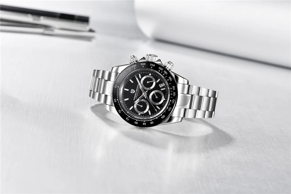 Männer Luxusquarz Chronograph Watch - wasserdicht und geschäftlicher Stil