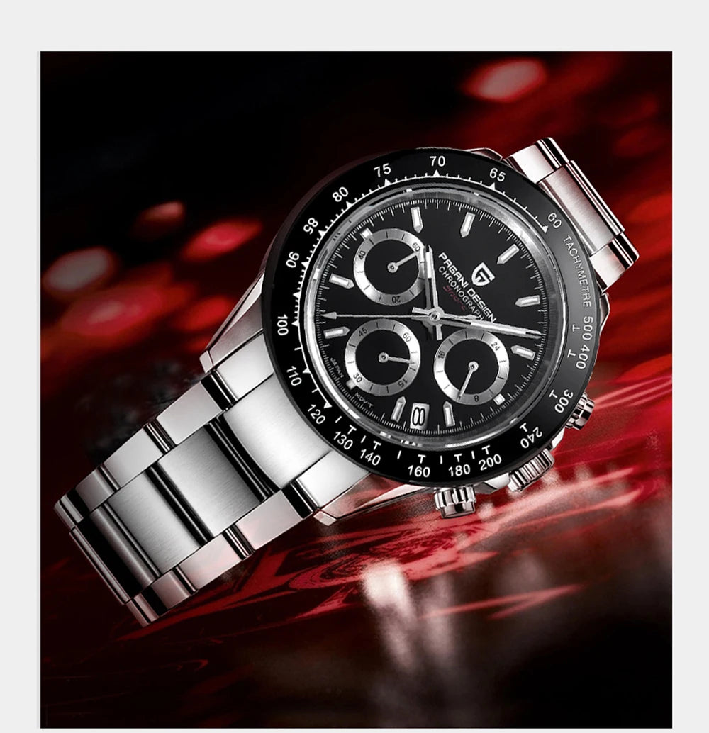 Männer Luxusquarz Chronograph Watch - wasserdicht und geschäftlicher Stil