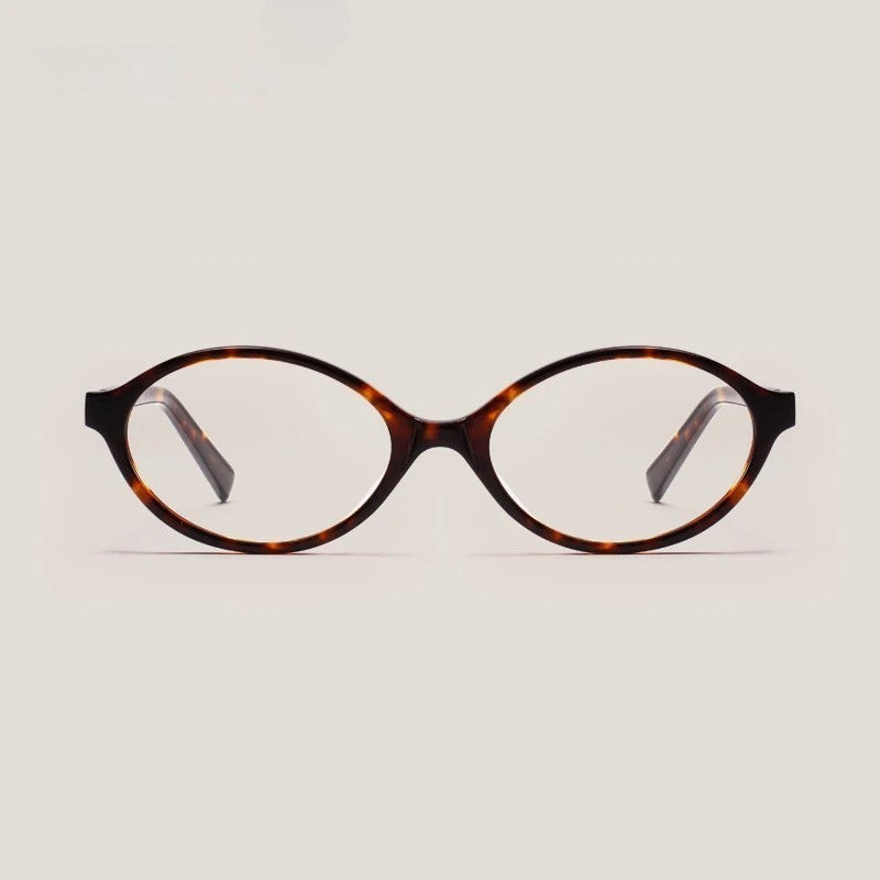 Glasses -Minimalist Oval Frame Glasses – Blue Light & Custom Prescription