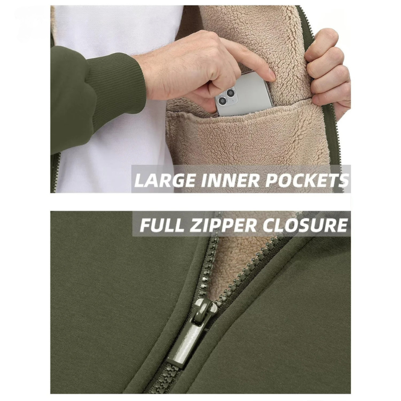 Condemo sherpa de Miami Tac-Men-Comodidad a prueba de viento, cálida y completa