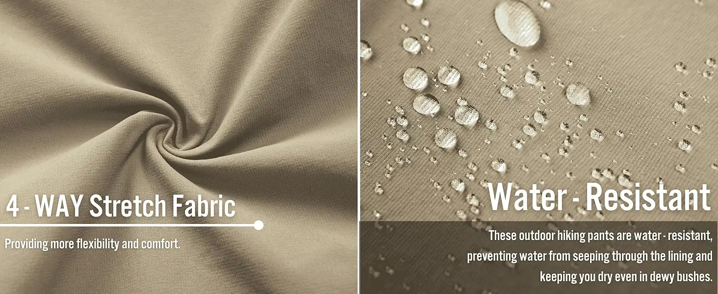 Pantalones de senderismo de secado rápido de Miami Tacmen: liviano, elástico e impermeable