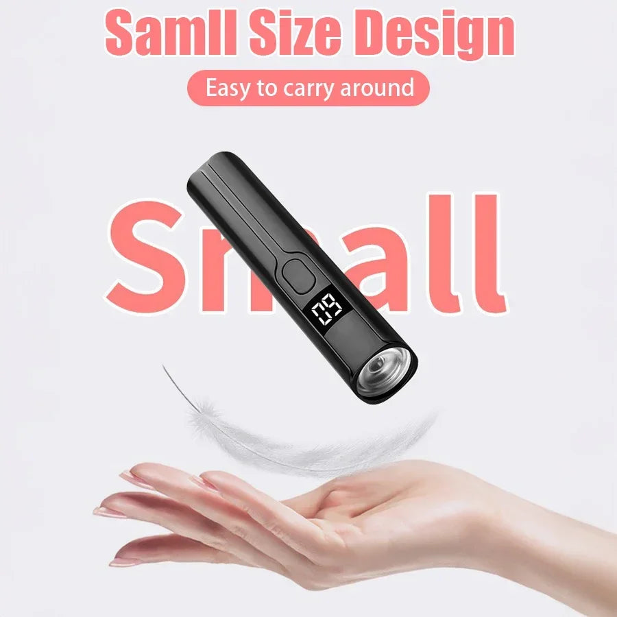 UV LED Nail Lamp Mini Recharge UV Nail Light for Manicure Portable Nail Dryer Lamp Professional Ultraviolet Nails Drying Lights