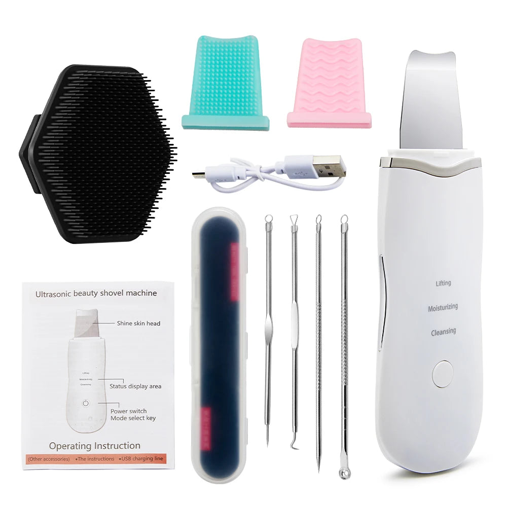 Professionele ultrasone huidwassing Peeling Blackhead Remover Deep Face Reiniging Peeling Skin Care Device schoonheidsinstrument