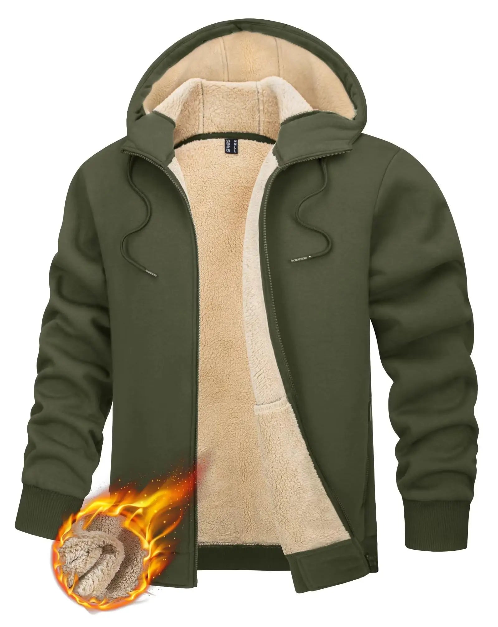 Condemo sherpa de Miami Tac-Men-Comodidad a prueba de viento, cálida y completa