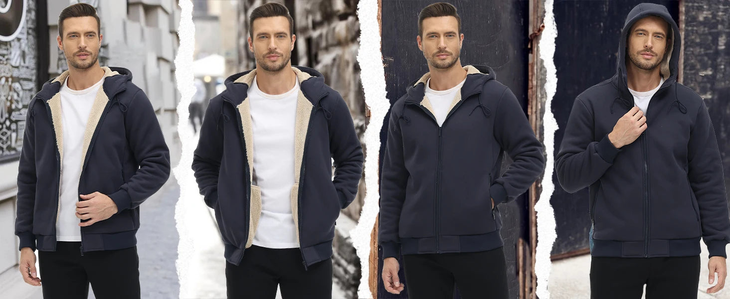 Condemo sherpa de Miami Tac-Men-Comodidad a prueba de viento, cálida y completa