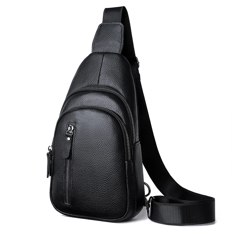 Umhängetasche - 100% echte Leder -Cross -Body -Umhängetasche von Männern - lässig und stilvoll