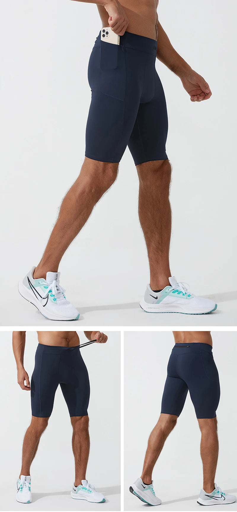 Kompressionsshorts til mænd – Quick Dry & Stretch Fit