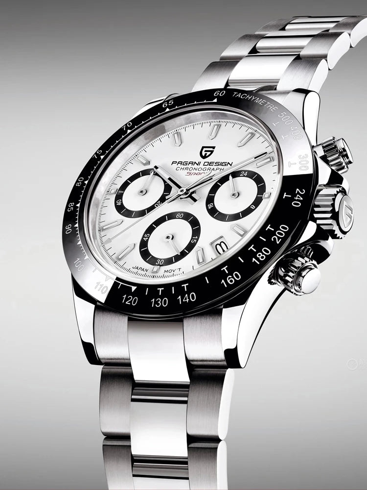 Männer Luxusquarz Chronograph Watch - wasserdicht und geschäftlicher Stil