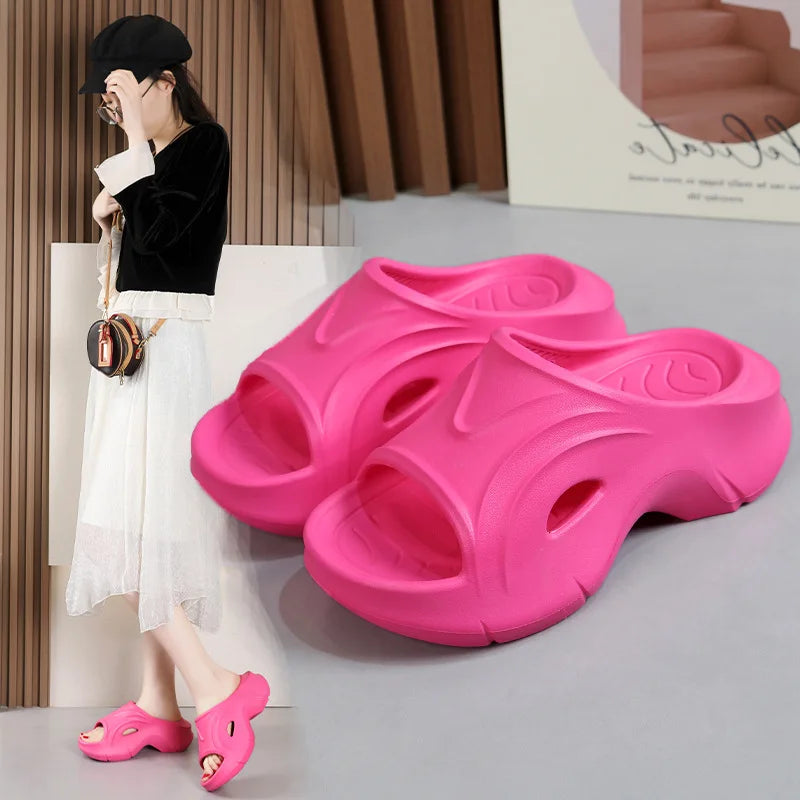 Sandalias/zapatillas/Ultimate Comfort se encuentra con el estilo: ¡los toboganes al aire libre gruesos para mujeres!