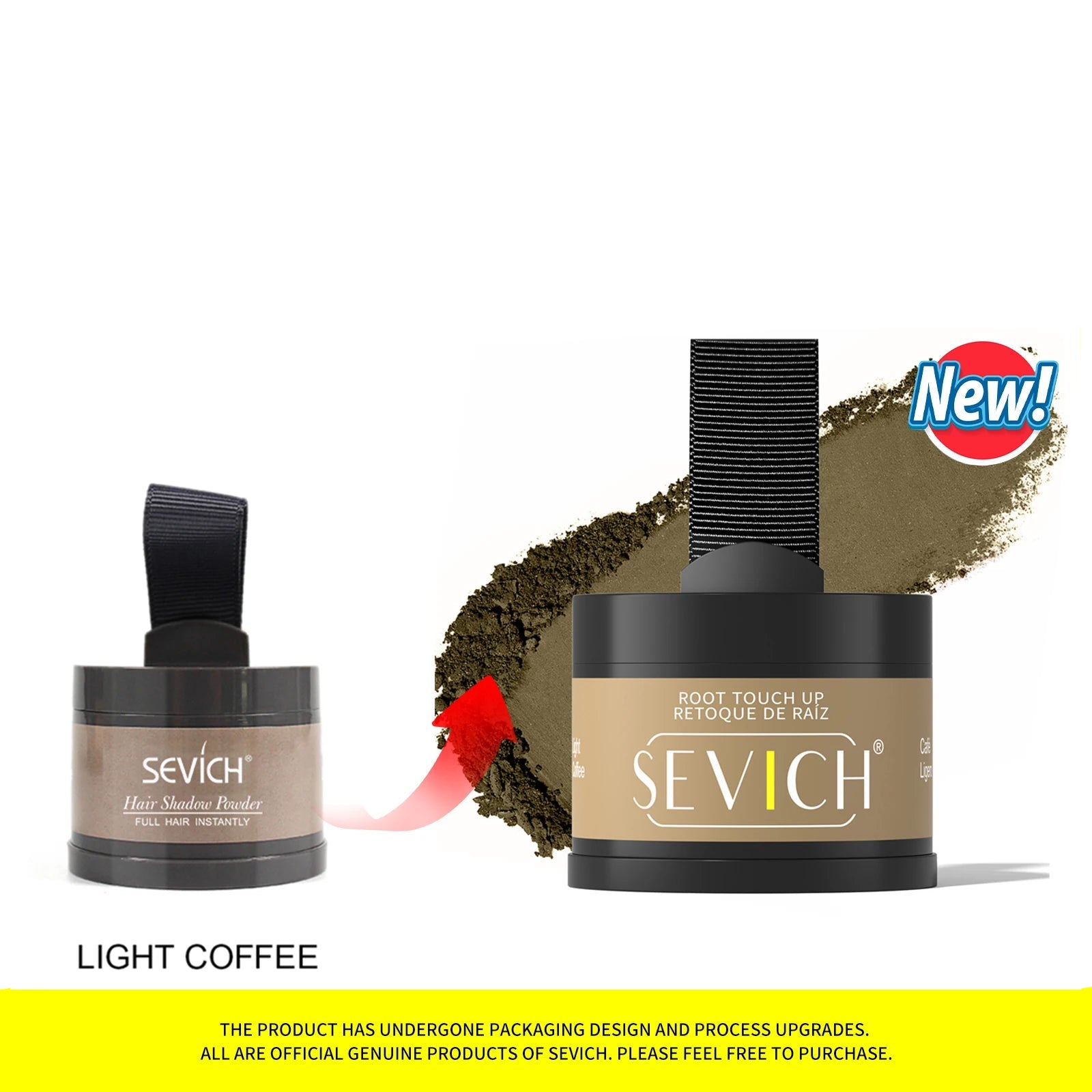Sevich Hairline Powder 4g Hairline Shadow Powder Makeup Hair Concealer Natural Cover Unisex Hair Loss Product