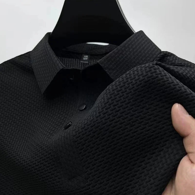 Camiseta de polo para hombres-M-4XL, transpirable y de sudor