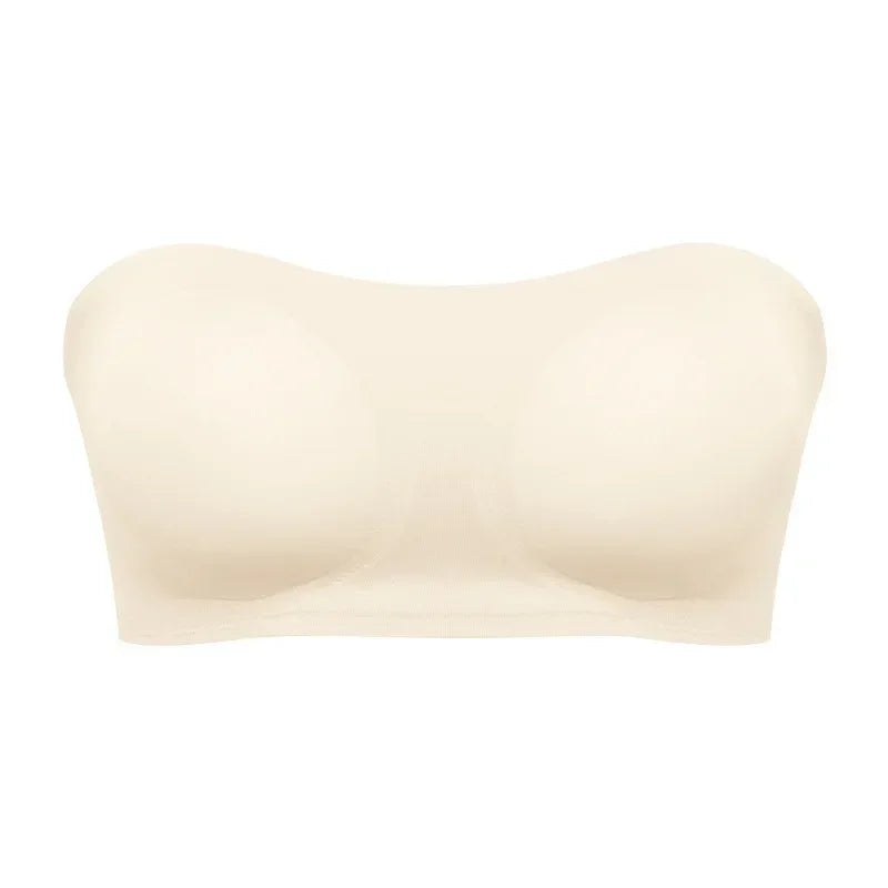 Popular Women's Strapless Bra Cross Side Buckle Underwear