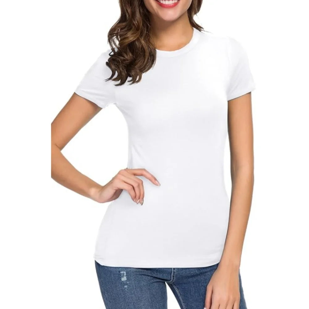 2pcs Women's Quick-Dry White Fitness Tees – Short Sleeve for Yoga & Running