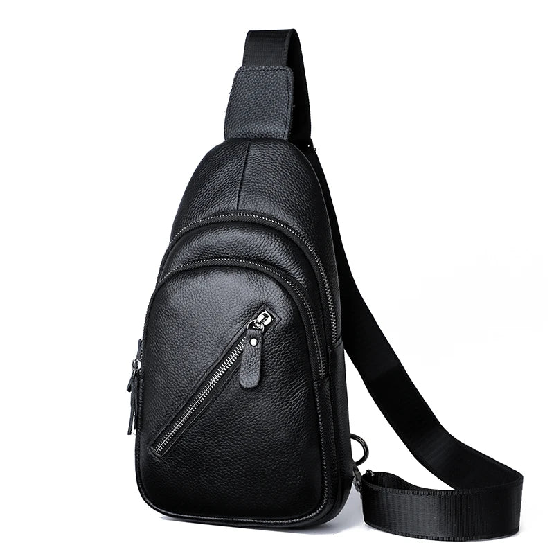 Umhängetasche - 100% echte Leder -Cross -Body -Umhängetasche von Männern - lässig und stilvoll