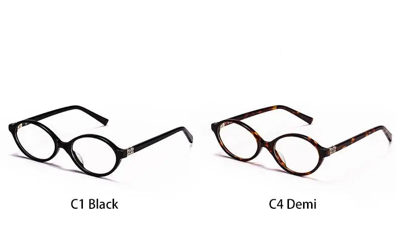 Glasses -Minimalist Oval Frame Glasses – Blue Light & Custom Prescription