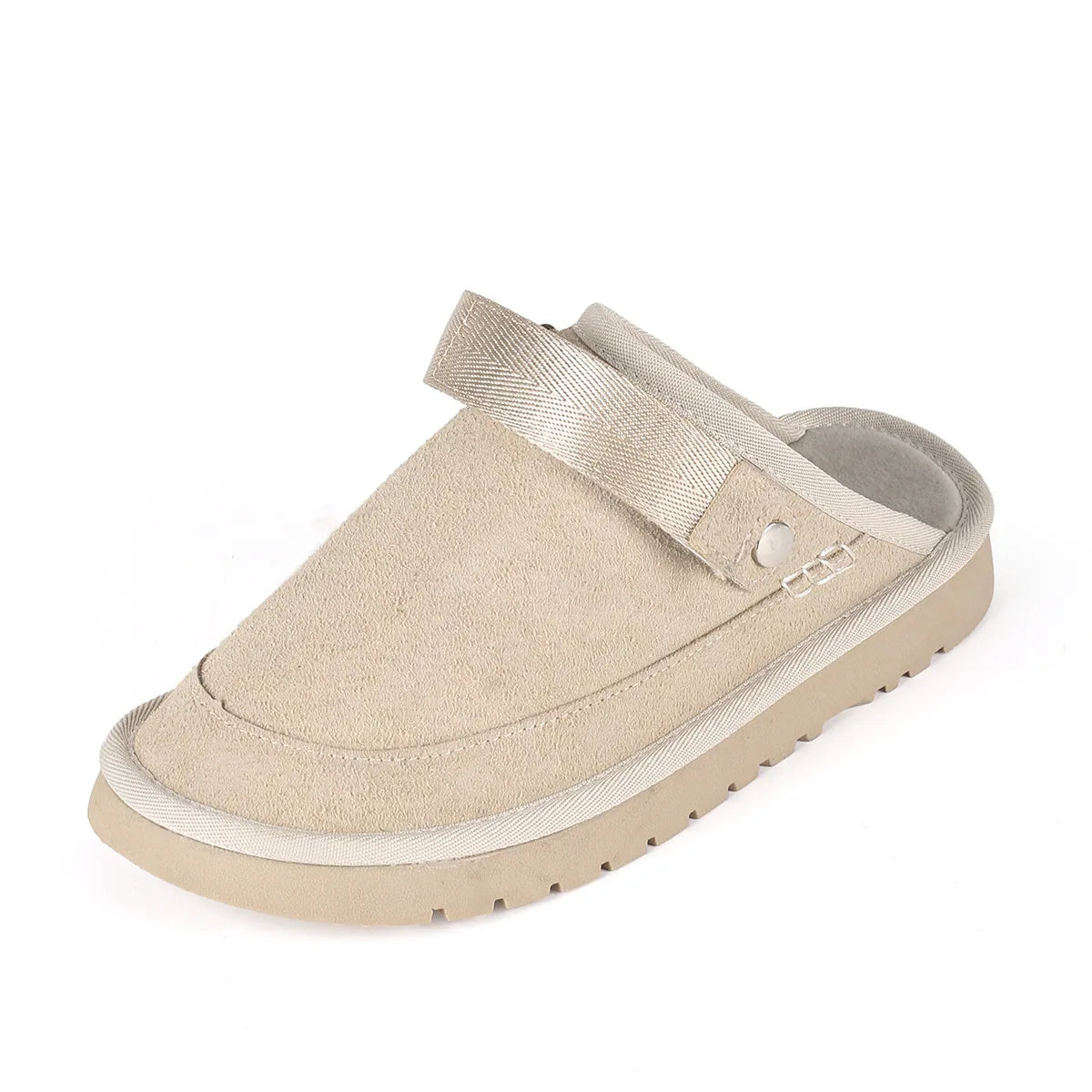Suede Gold Clog -platform voor dames