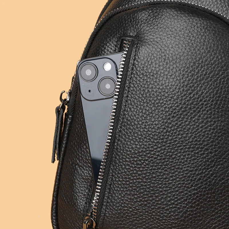 Umhängetasche - 100% echte Leder -Cross -Body -Umhängetasche von Männern - lässig und stilvoll