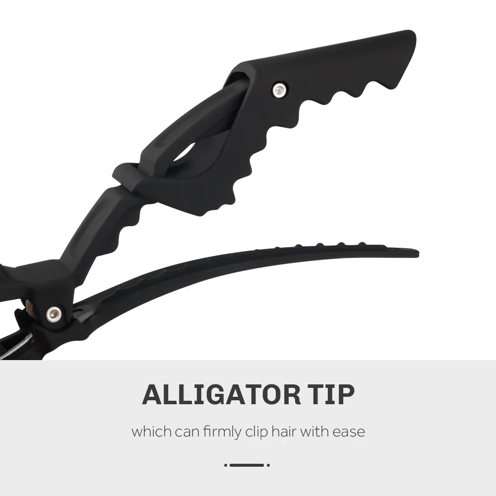 6-Piece Alligator Hair Clips – Professional Sectioning Clamps for Styling, Cutting & Salon Use