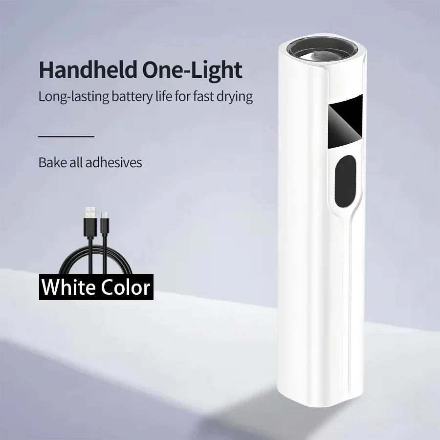 UV LED-neglelampe Mini Genopladning UV-neglelys til manicure Bærbar negletørrerlampe Professionel ultraviolette negle-tørringslys