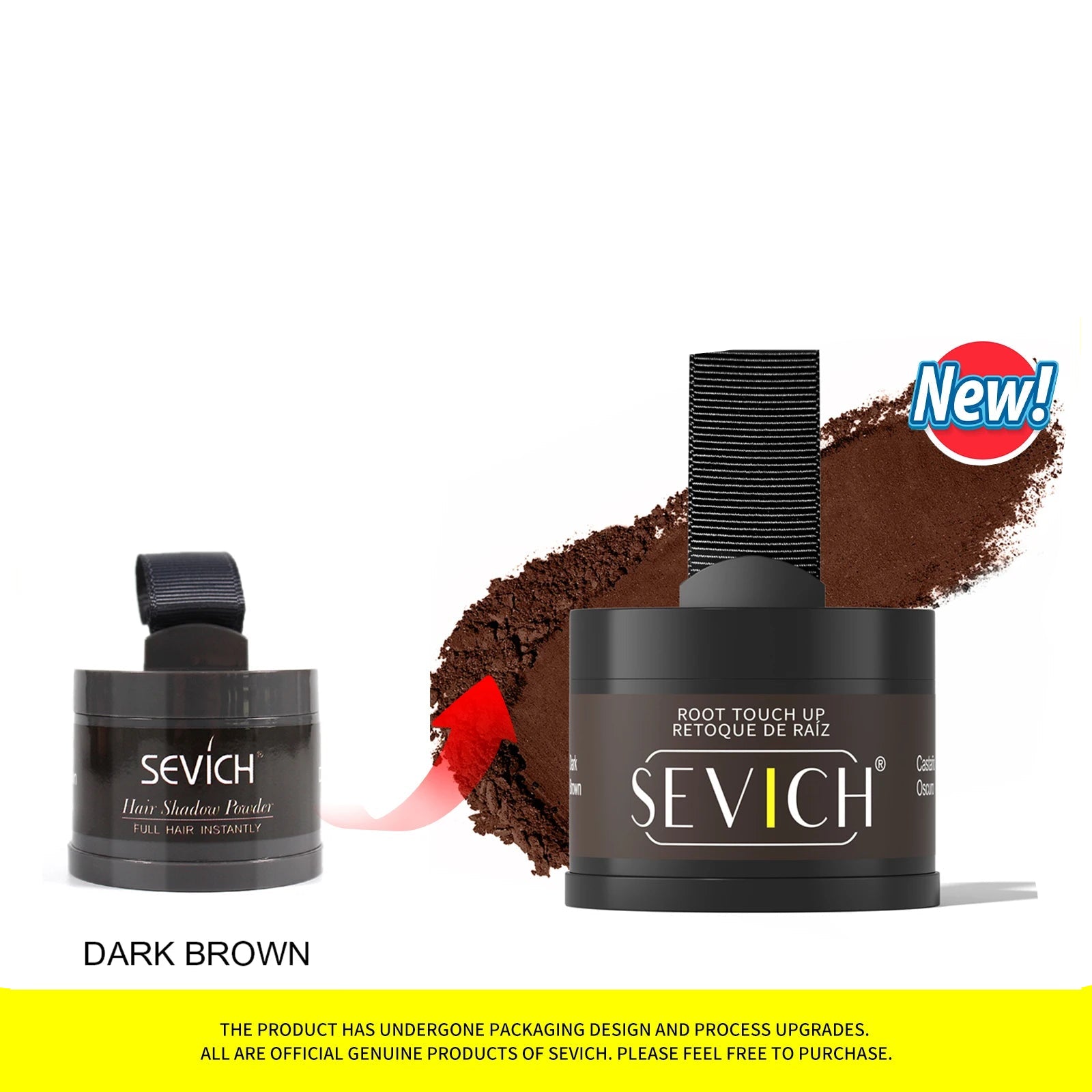 Sevich Hairline Powder 4g Hairline Shadow Powder Makeup Hair Concealer Natural Cover Unisex Hair Loss Product