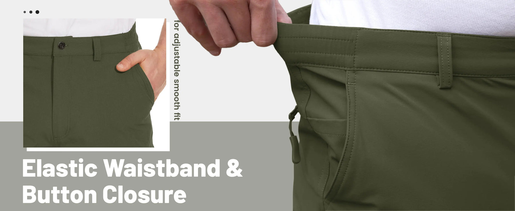 MIAMI TAC -Pants - Men's Lightweight Quick-Dry Hiking Pants – Waterproof & Cargo Style