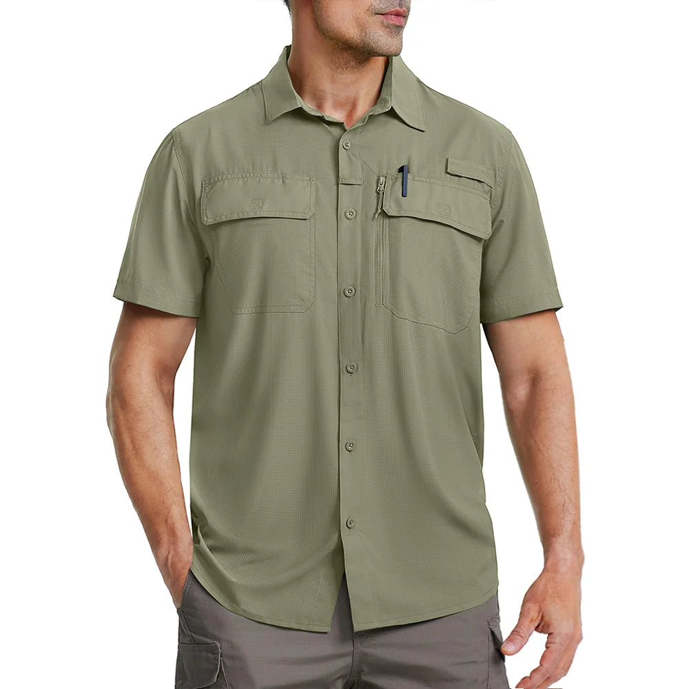 Miami tac - camicia da maschi da maschi - UPF 50+ e mesh traspirante