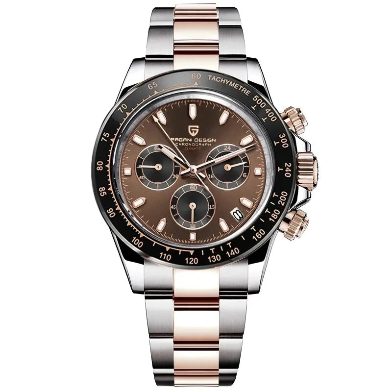 Männer Luxusquarz Chronograph Watch - wasserdicht und geschäftlicher Stil