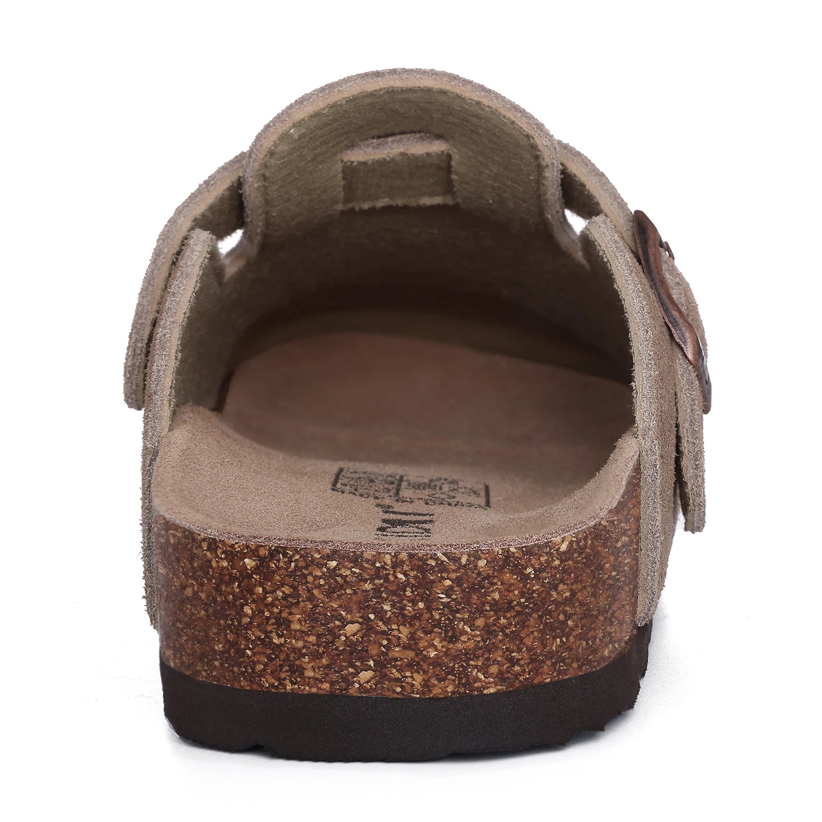Genuine Suede Clogs – Unisex Comfort with Arch Support & Cork Footbed