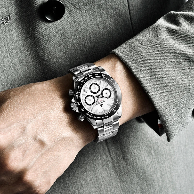 Männer Luxusquarz Chronograph Watch - wasserdicht und geschäftlicher Stil