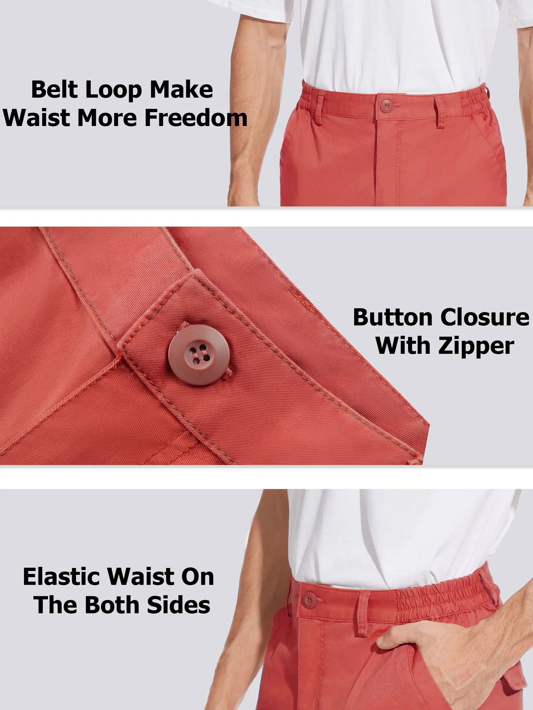 Diseño de Miami: pantalones cortos de carga TAC 97% de algodón múltiples Fit Multi-Pockets al aire libre