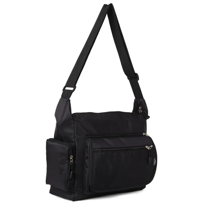 Unisex wasserdichtes Crossbody -Umhängetasche - Leichter Nylon Messenger -Tasche für Büro & Reisen