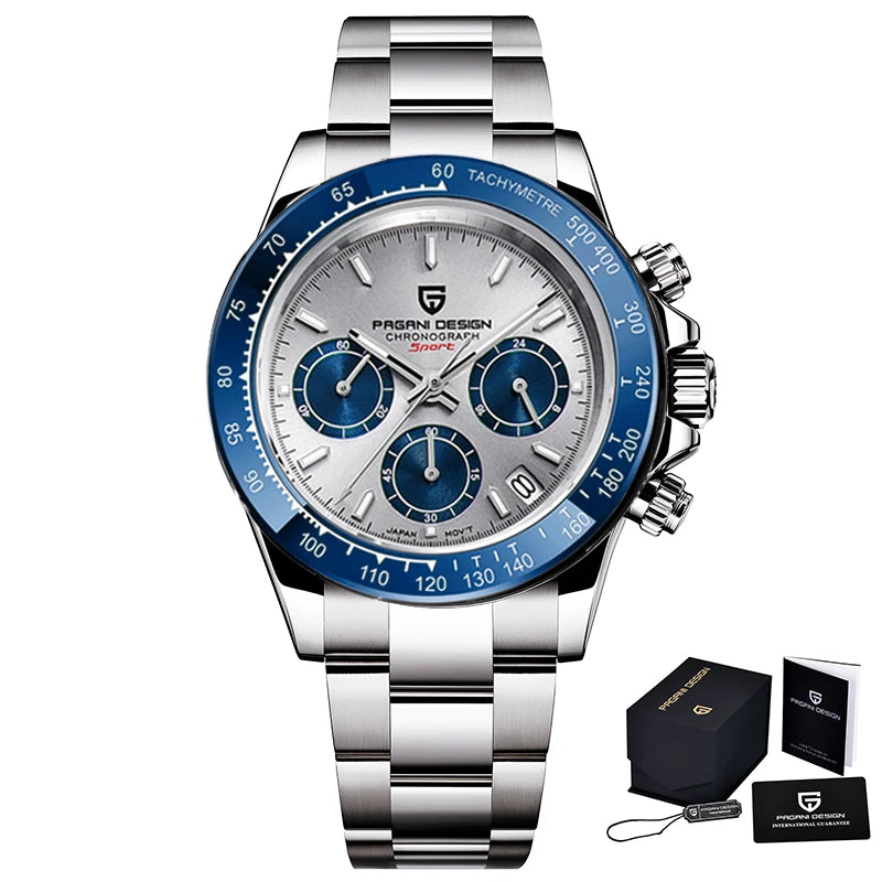 Männer Luxusquarz Chronograph Watch - wasserdicht und geschäftlicher Stil