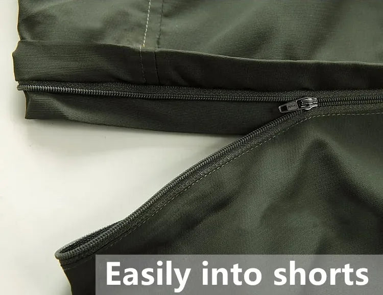 Hosen - Kurztrocknungskabbierter Outdoor -Hosen von Männern - atmungsaktiv, leicht, S - XXXL