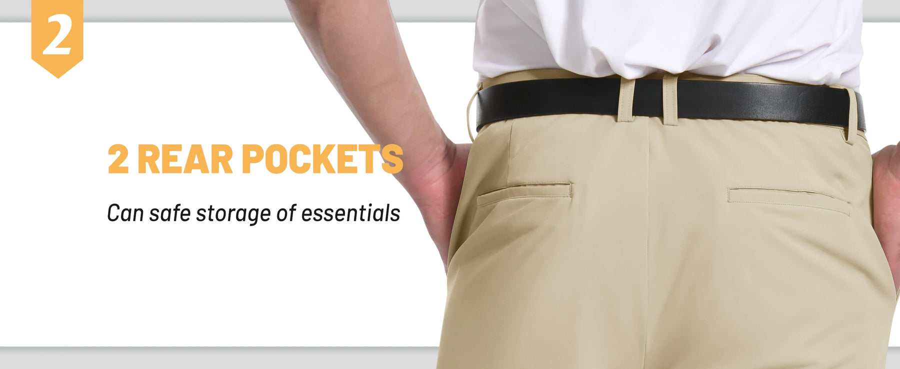 MIAMI TAC - Snel drogende casual- en golfshorts voor heren - stretch & 4 zakken