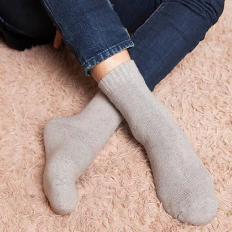 Calcetines de lana merino ultra groseros: ¡la máxima calidez para los días fríos y nevados! Unisexo