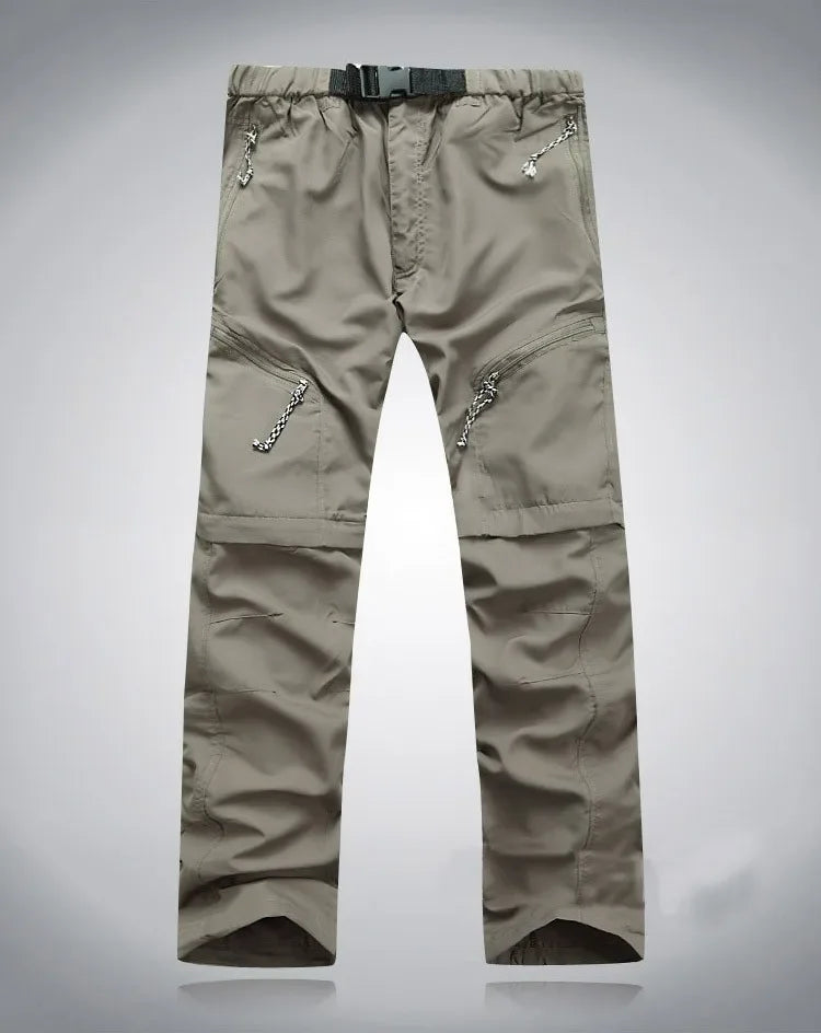 Hosen - Kurztrocknungskabbierter Outdoor -Hosen von Männern - atmungsaktiv, leicht, S - XXXL