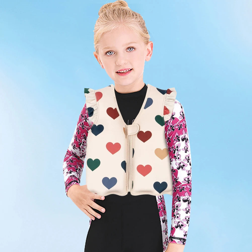 Kids Swim Vest Swim Trainer Vest Cute Swimming Aid Buoyancy Clothing Cartoon Floaties Swimsuit Buoyancy Swimwear for Girls