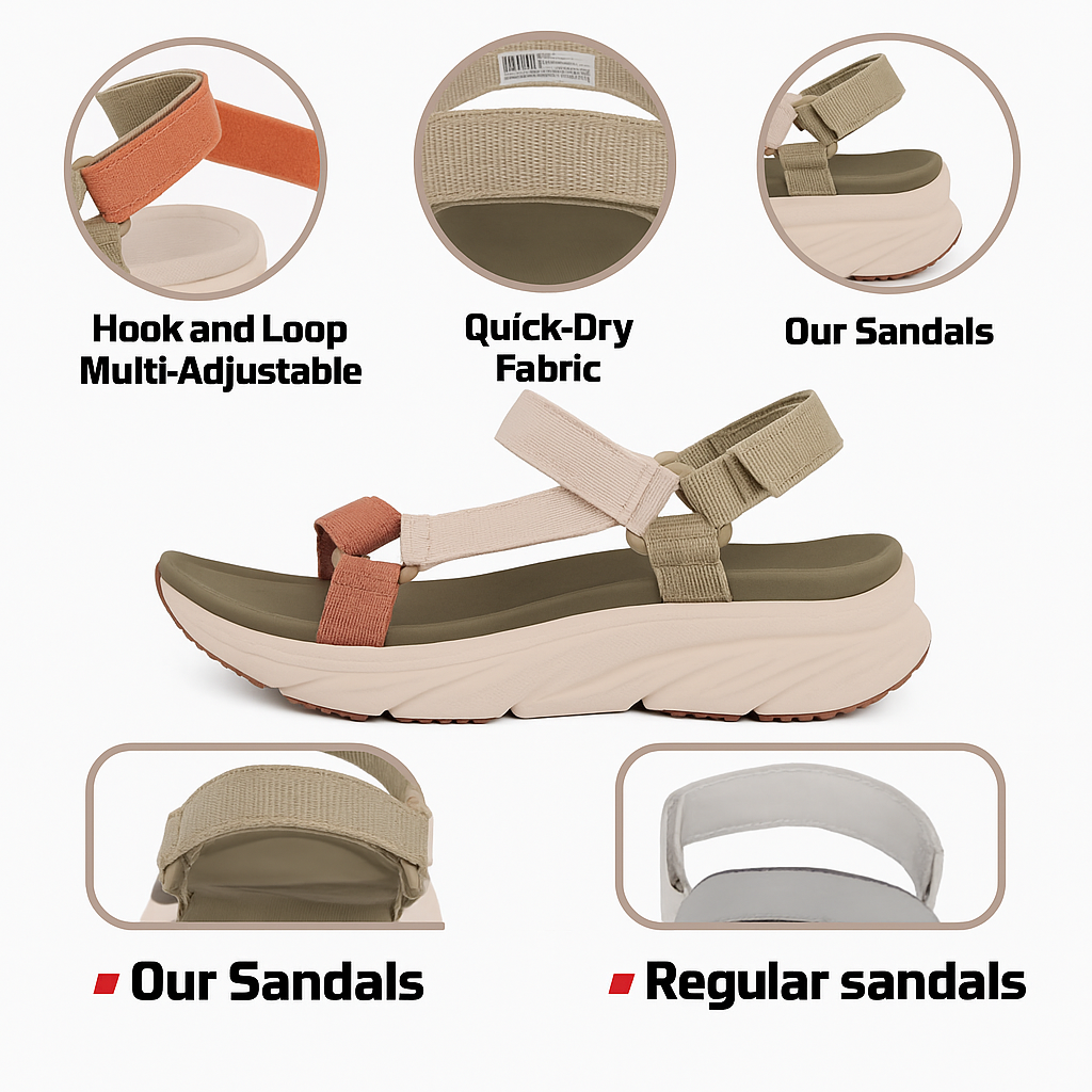 Leichte Trekking-Sandalen für Frauen mit schnell trocken