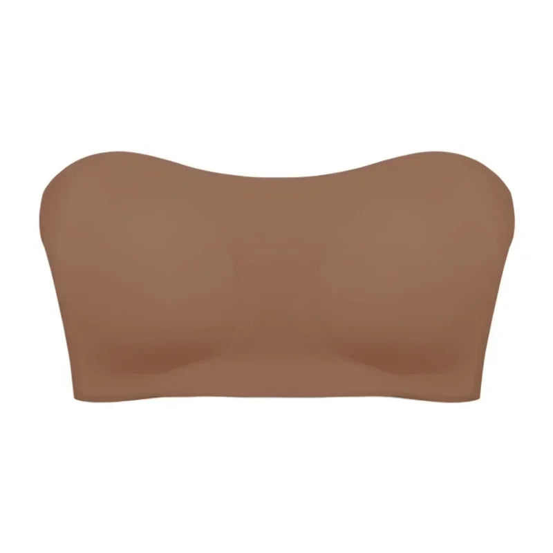 Popular Women's Strapless Bra Cross Side Buckle Underwear