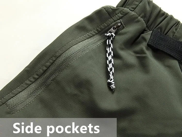 Hosen - Kurztrocknungskabbierter Outdoor -Hosen von Männern - atmungsaktiv, leicht, S - XXXL